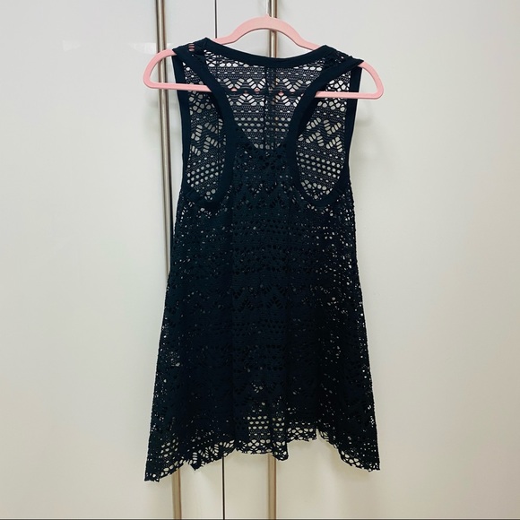 NWOT Robin Piccone Swim Mesh Black Coverup Small - Picture 2 of 6